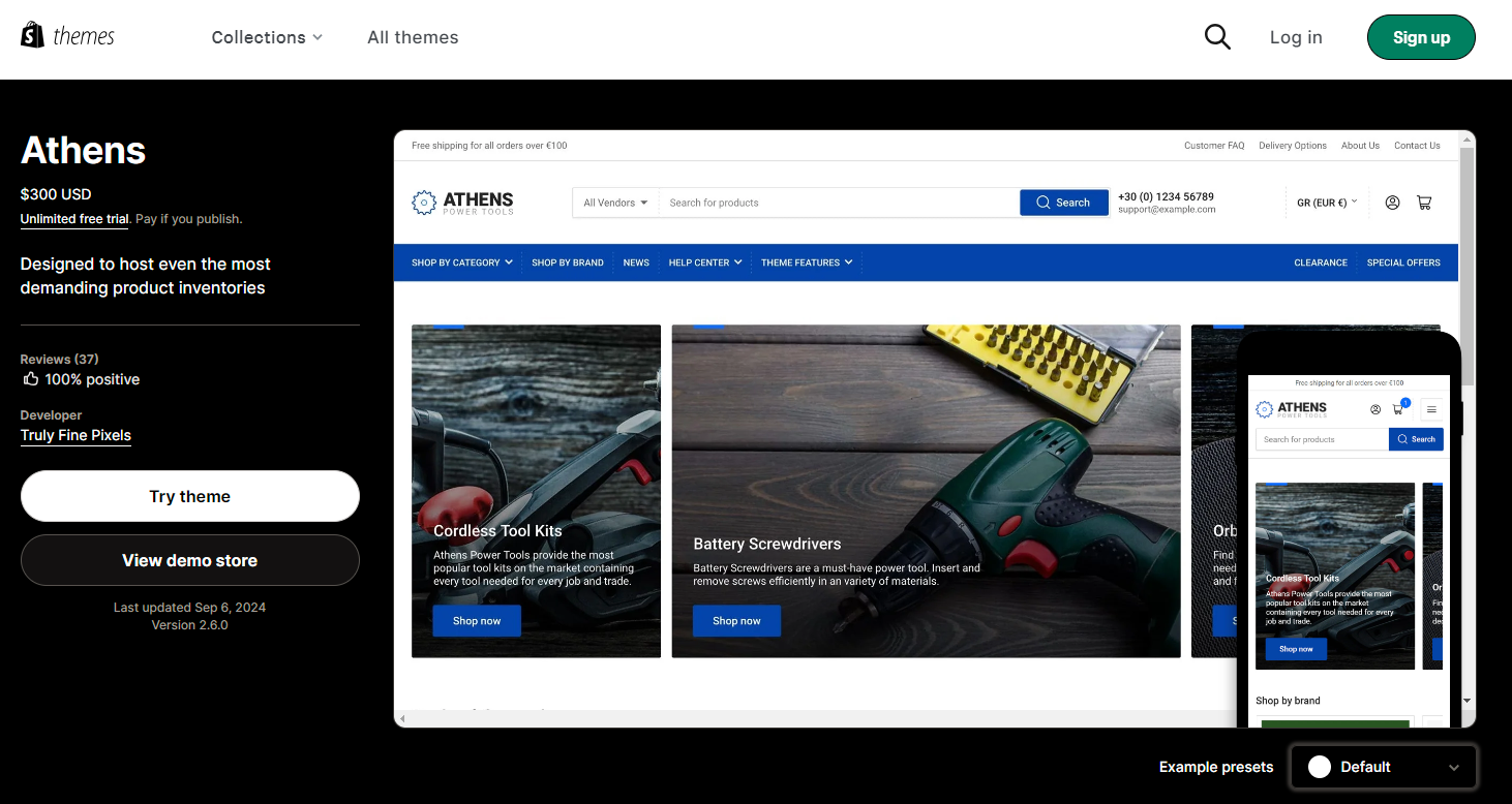 Where to Buy the Shopify Athens Theme?